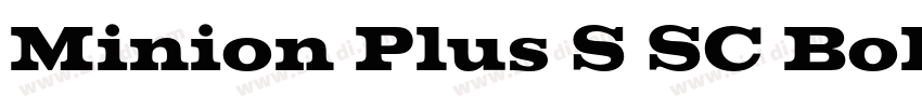 Minion Plus S SC Bol字体转换